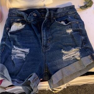 Denim Distressed Women Shorts